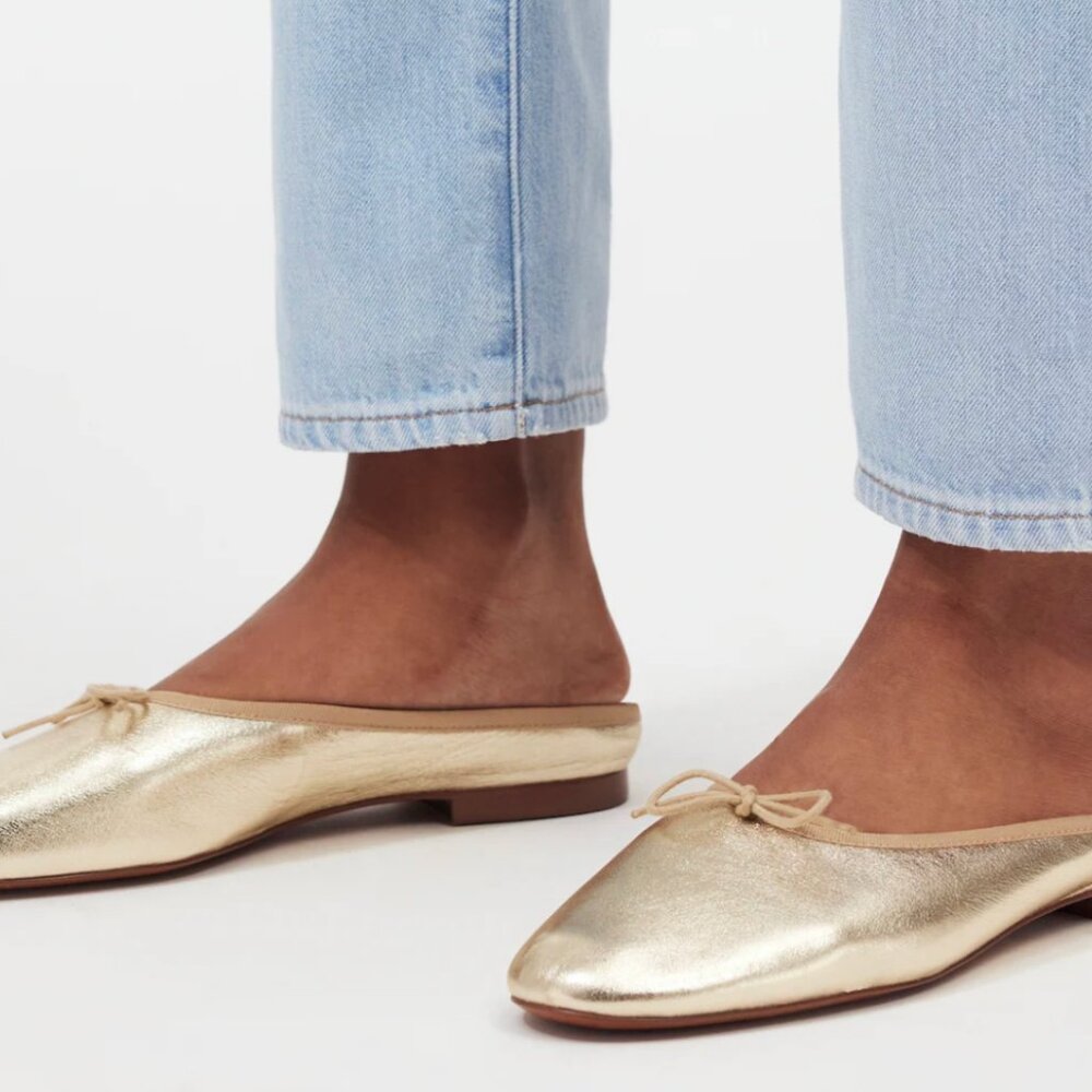 Madewell The April Ballet Flat Mule EUC Size 7.5